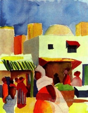 Mercado en Argel Expresionismo Pinturas al óleo